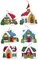 Bucilla Felt Ornaments Applique Kit Set Of 6-Christmas Village